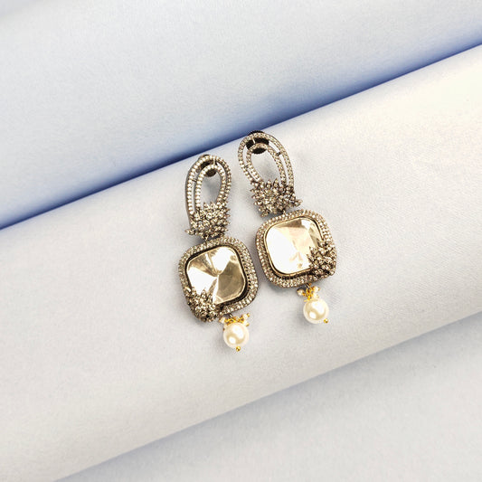 Moissanite Victorian Earrings By Asp Fashion Jewellery