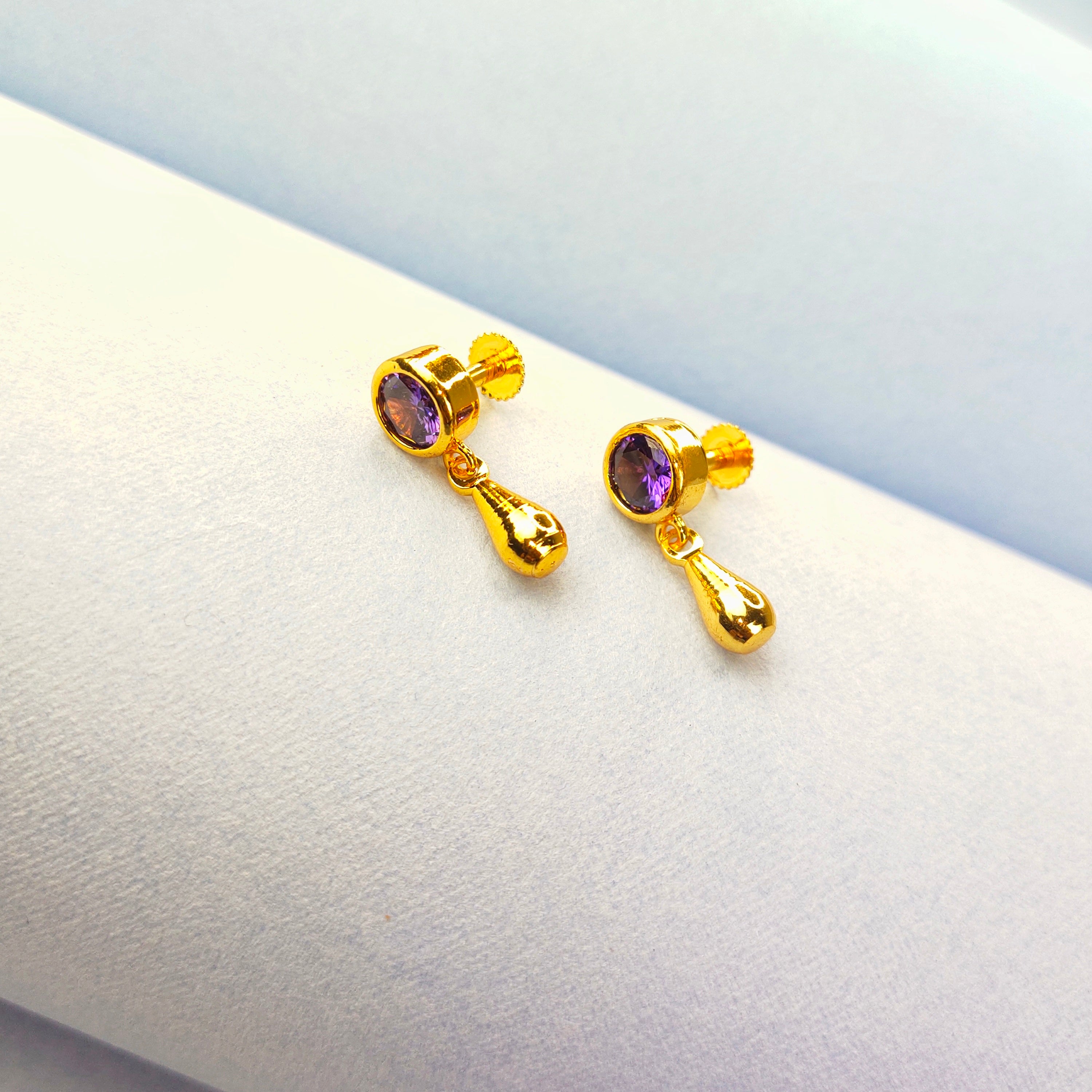 22K/ 916 Yellow Gold Star & Heart Earrings – Far East Jewellers