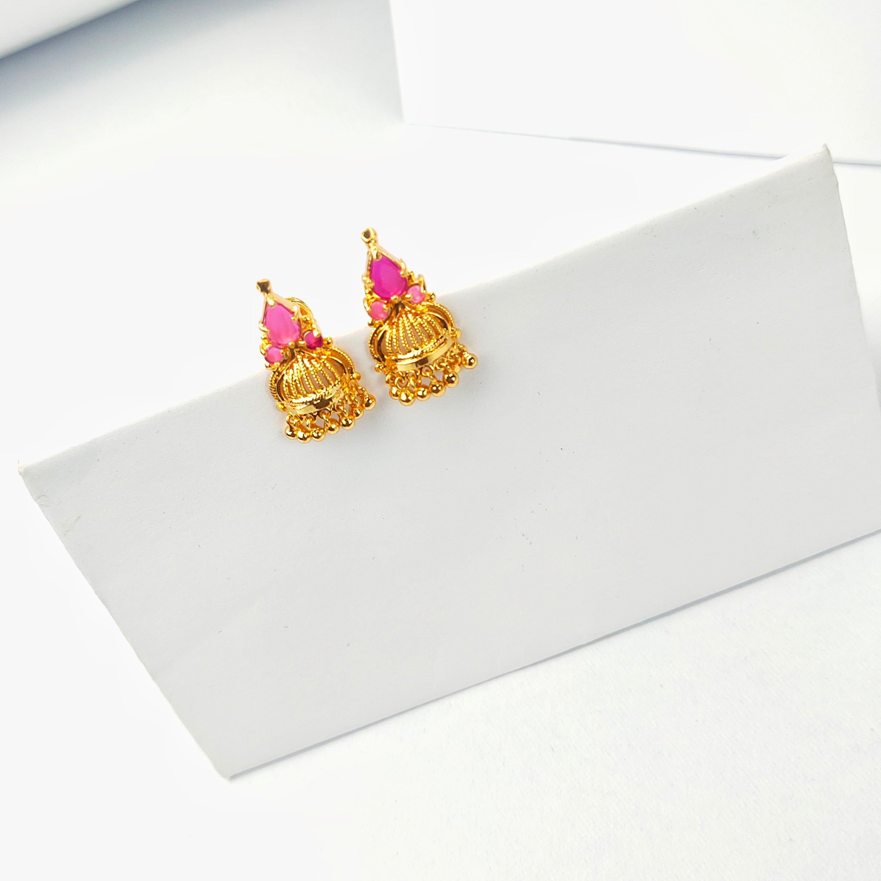 Daily wear one gram deals gold earrings