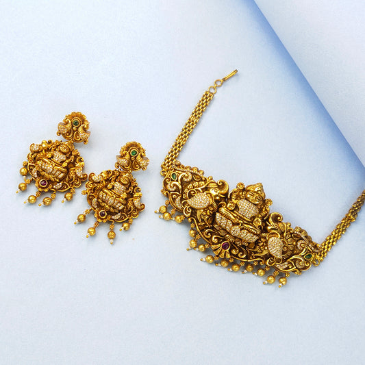 Antique Nakshi Choker Set By Asp Fashion Jewellery