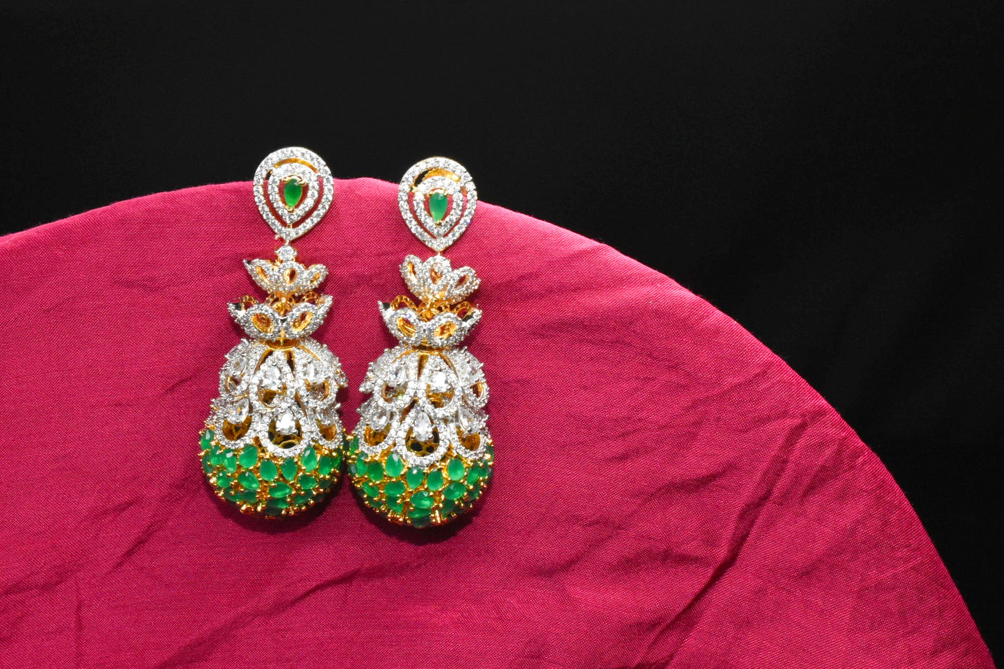 American Diamond Jhumki Earrings
By Asp Fashion Jewellery