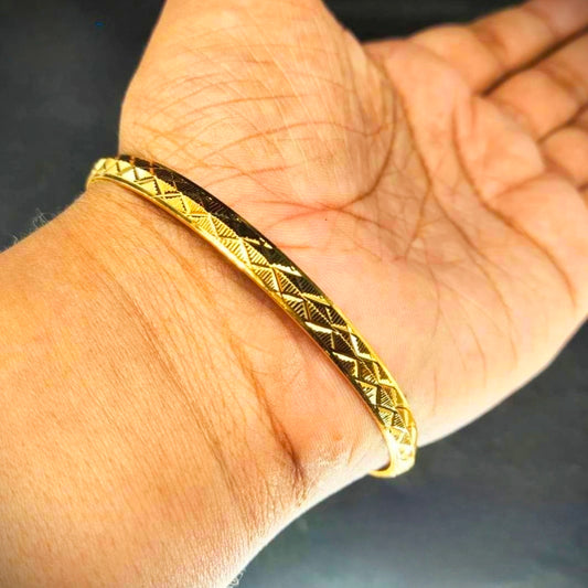 One Gram Gold Daily Wear Gent's Kada By Asp Fashion Jewellery