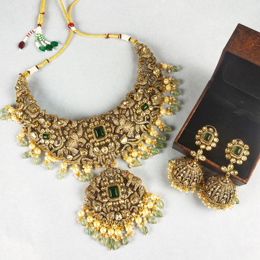Polki Victorian Necklace Set
By Asp Fashion Jewellery