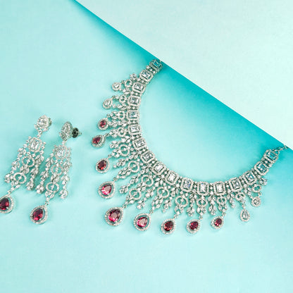 Cz Necklace Set By Asp Fashion Jewellery