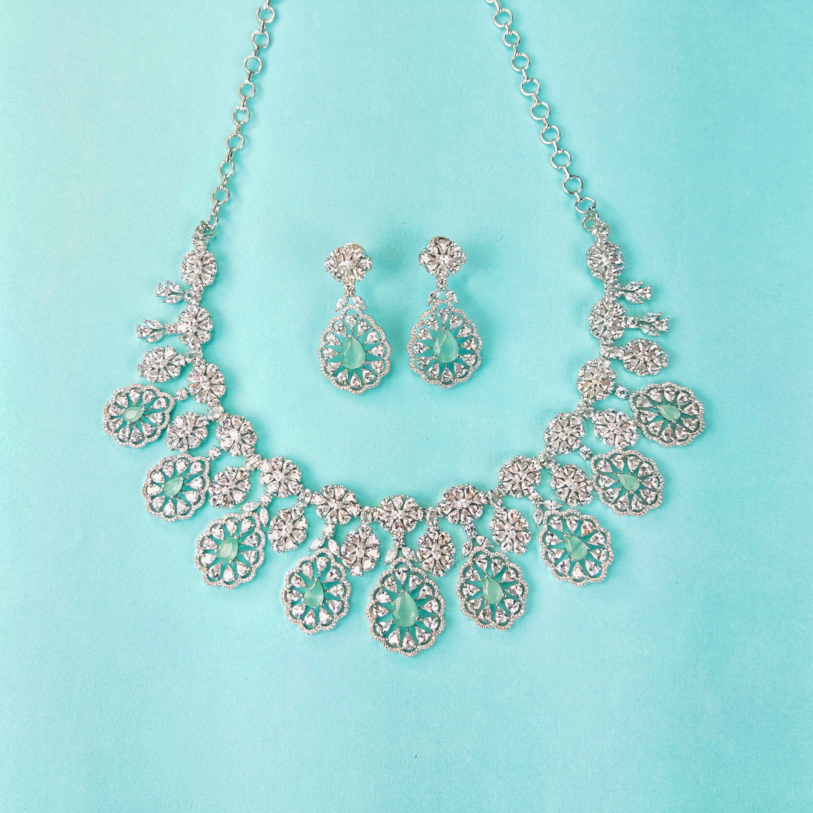 Cz Necklace Set By Asp Fashion Jewellery