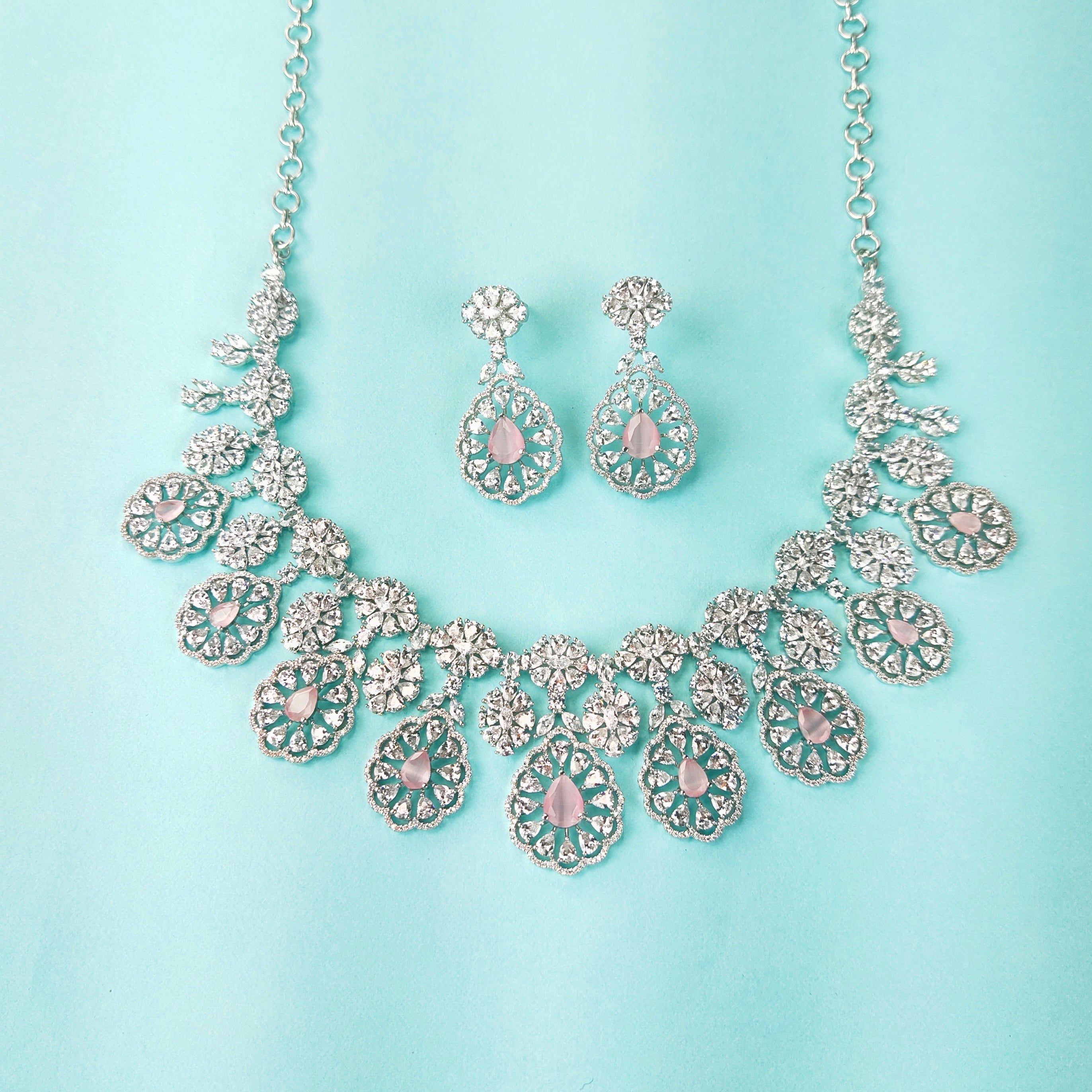 Cz Necklace Set By Asp Fashion Jewellery