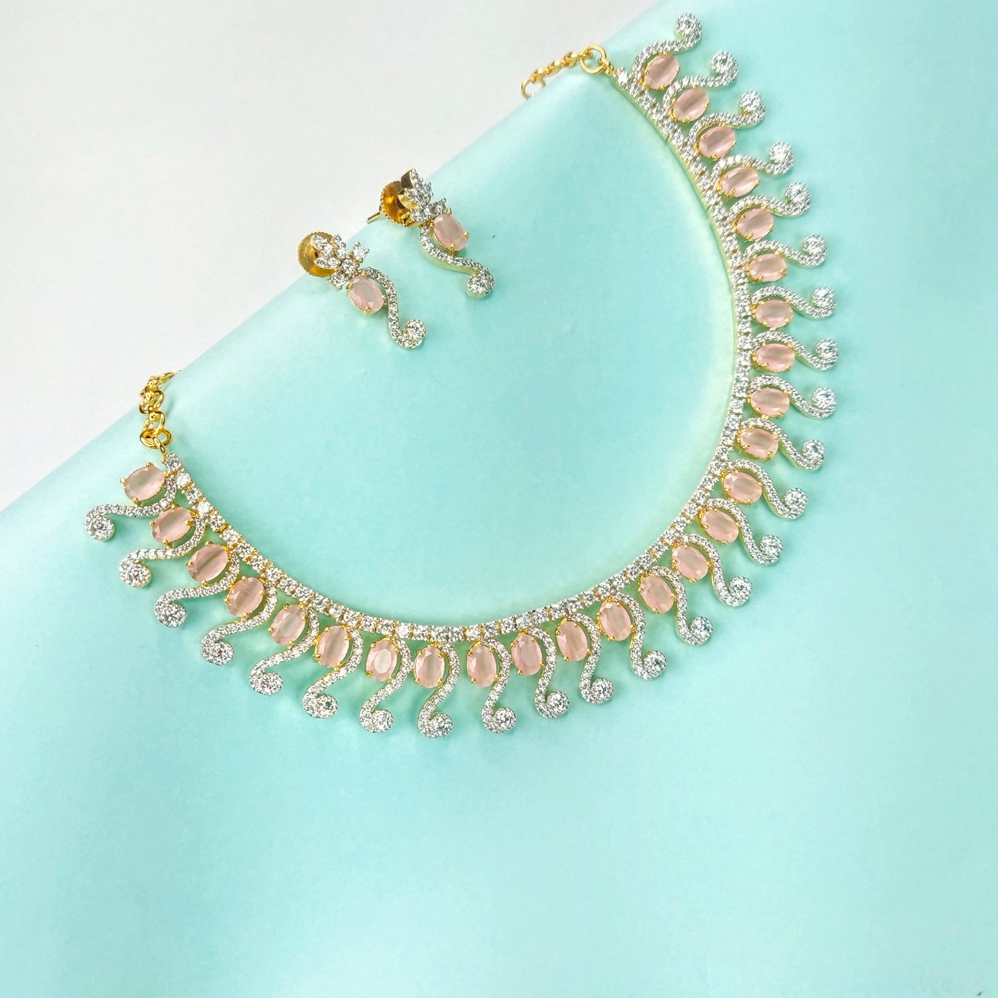 Delicate CZ Necklace Set By Asp Fashion Jewellery