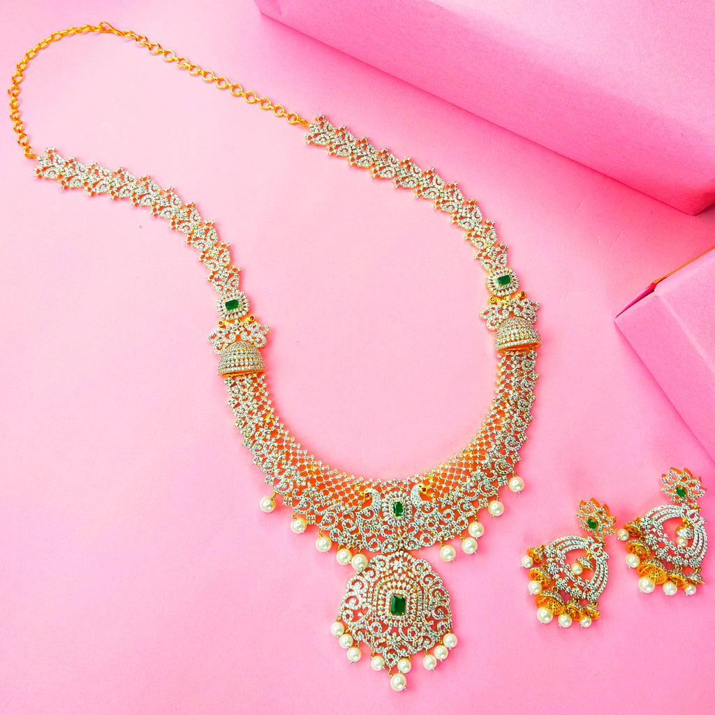 American Diamond Necklace By Asp Fashion Jewellery