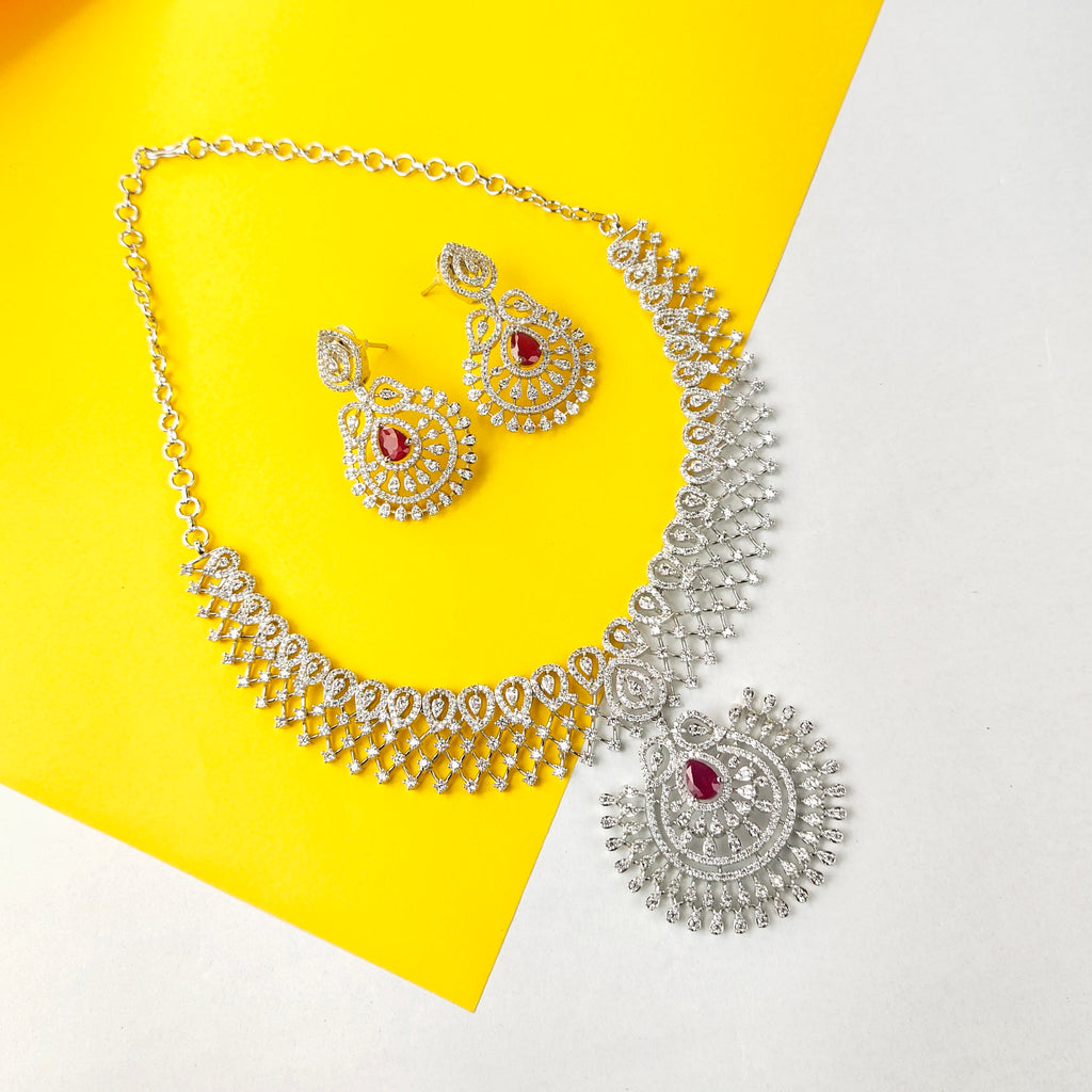 CZ Necklace Set By Asp Fashion Jewellery