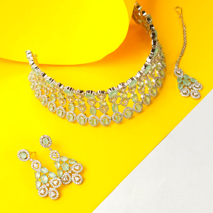 CZ Choker Set By Asp Fashion Jewellery