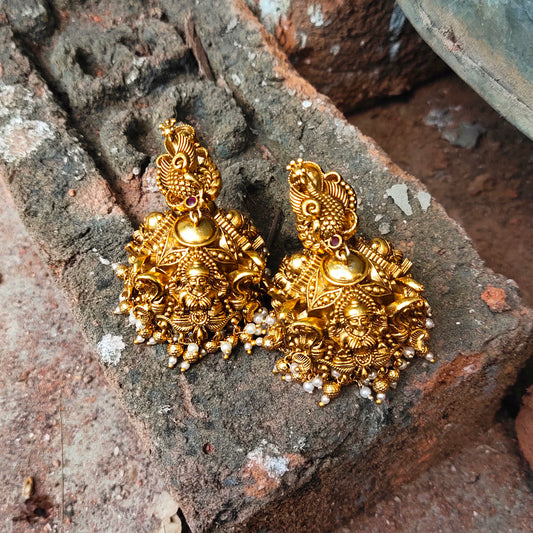 Nakshi Jhumka Earrings Set By Asp Fashion Jewellery