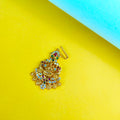 Antique Gold Maang Tika with CZ Stones - Traditional Festive Bridal Jewelry