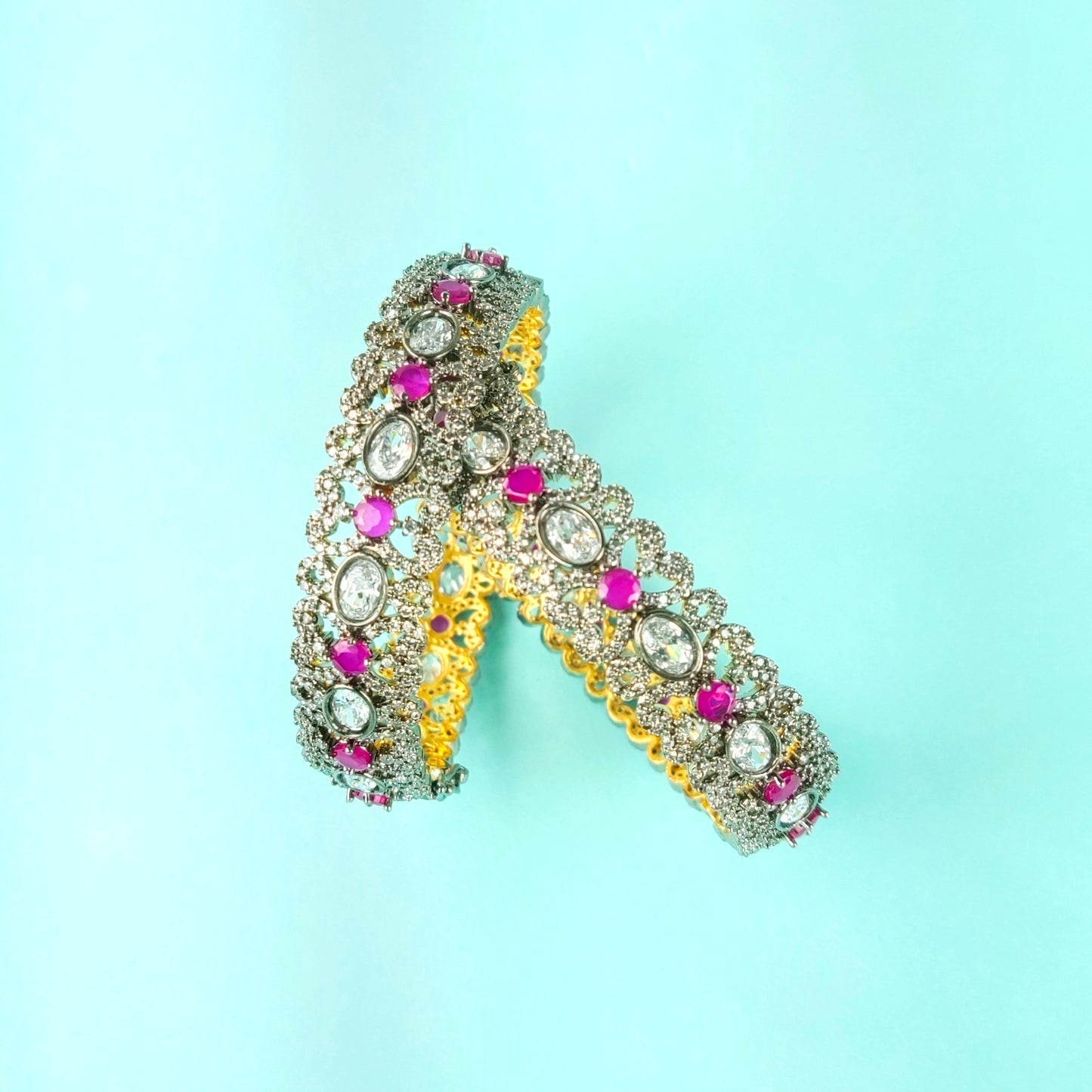 American Diamond Victorian Bangles By Asp Fashion Jewellery