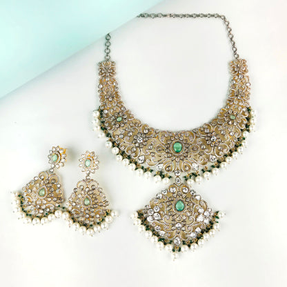 Victorian American Diamond Necklace Set By Asp Fashion Jewellery