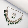 Moissanite Polki Victorian Necklace Set