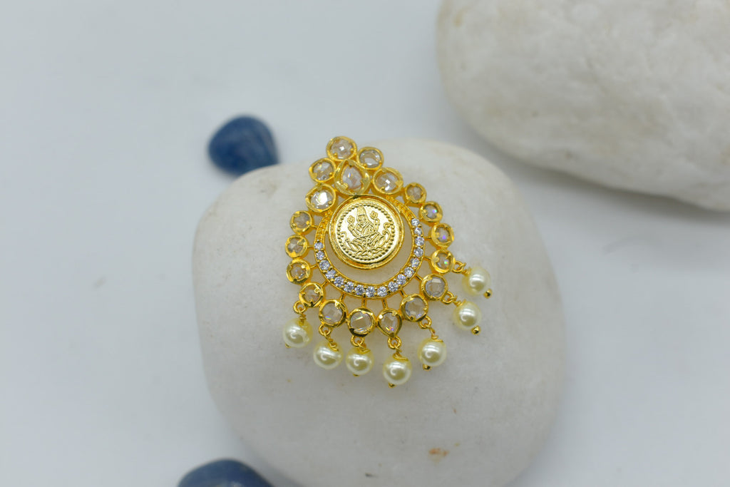 Uncut American Diamond Small Pendent