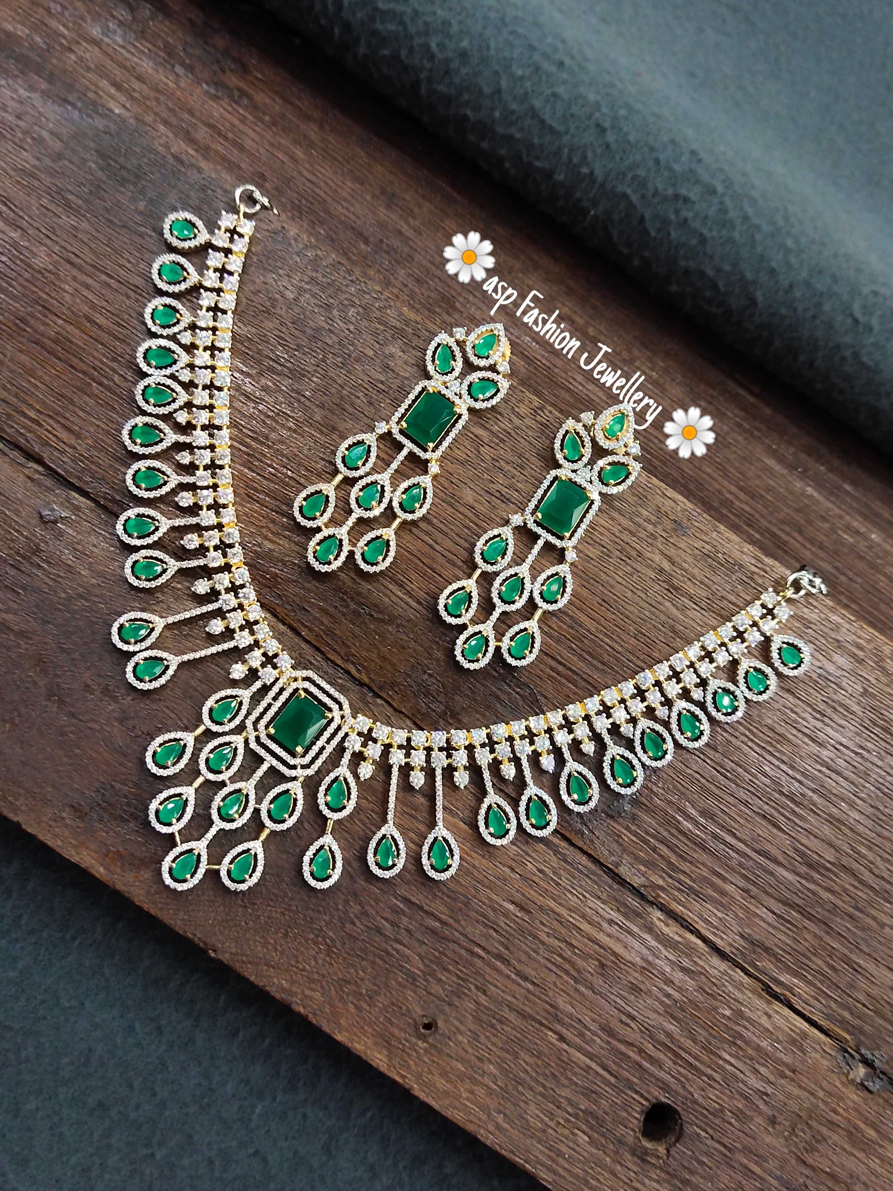 Beautiful American Diamonds Necklace set