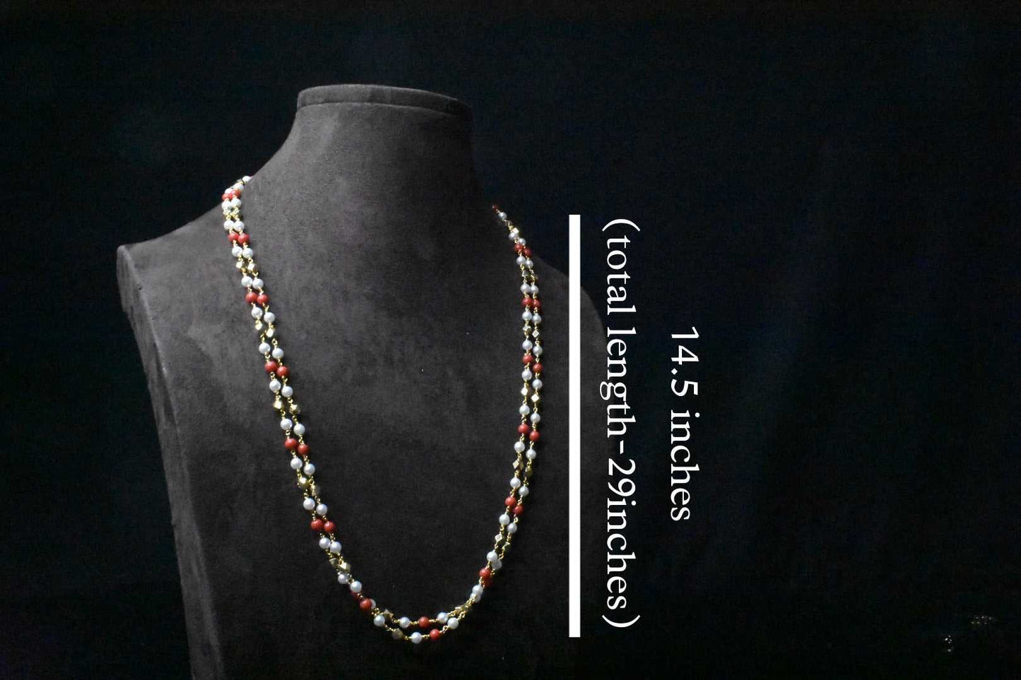 pearl coral necklace