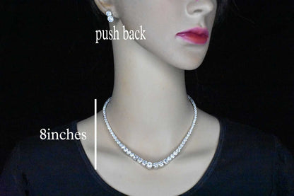 Versatile Single line American Diamond Necklace