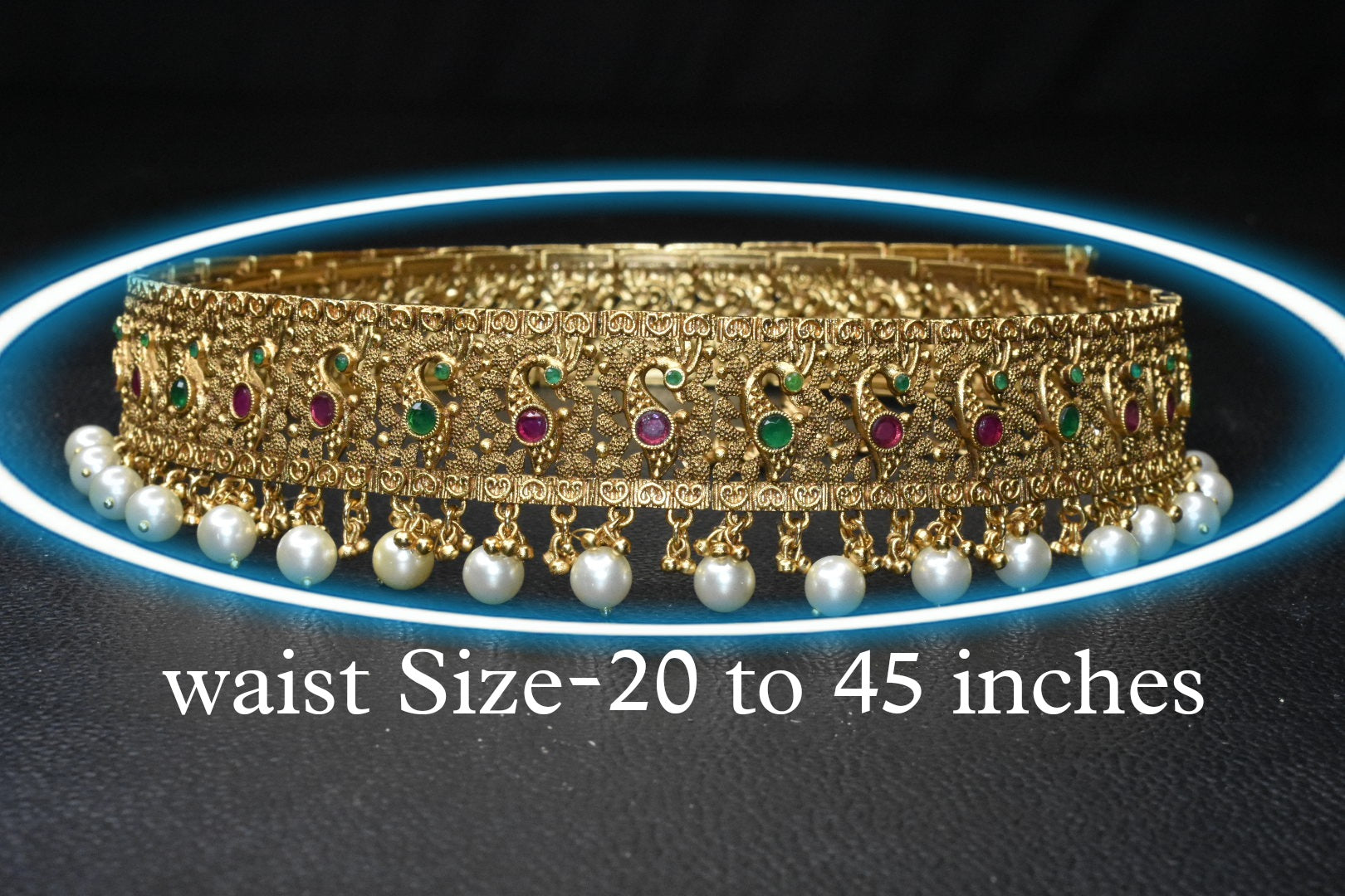 Antique gold vaddanam