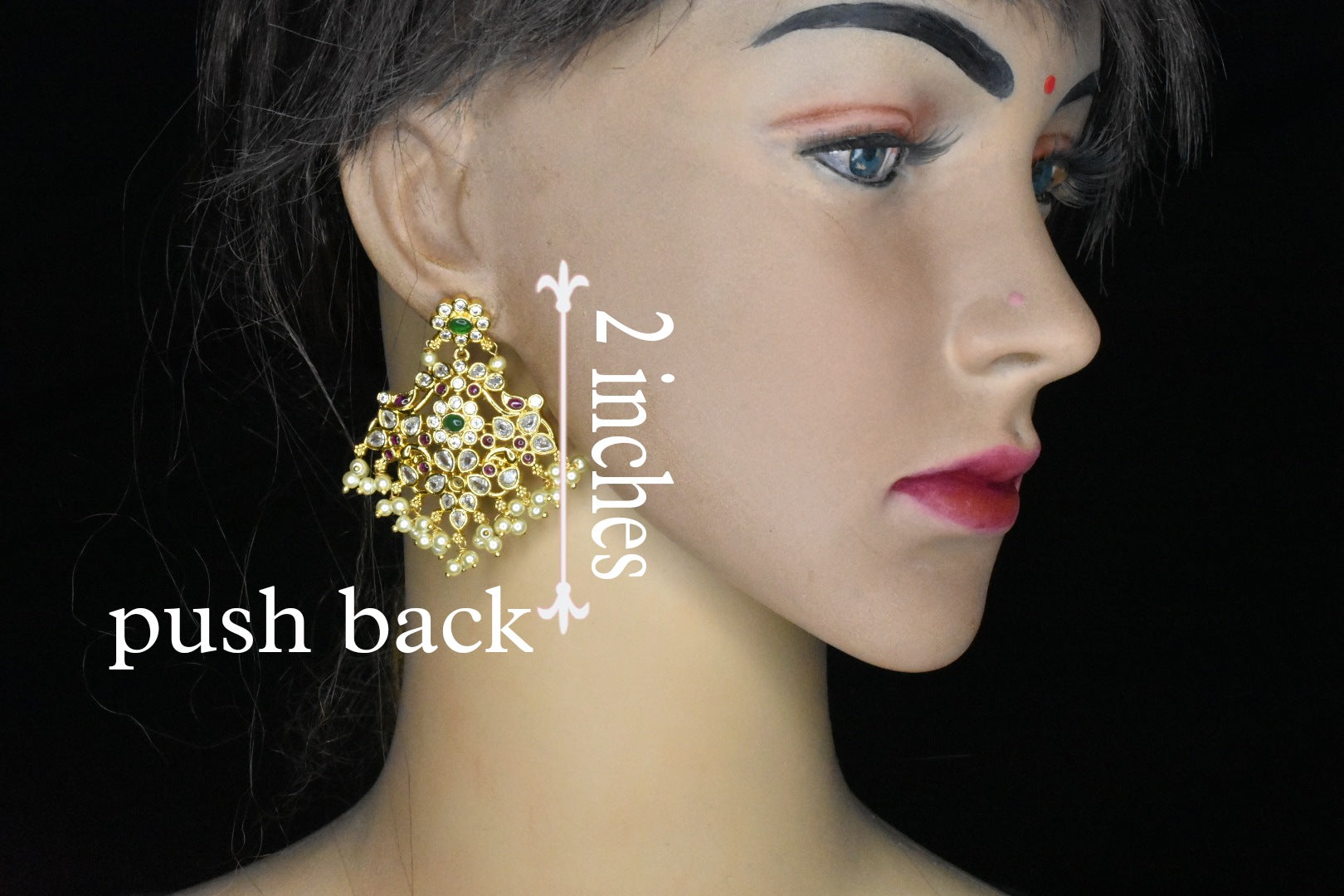 fcity.in - Combo Of 3 Jhumkajhumkistud Earrings One Gram 1 Gm Gold Coated