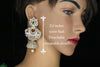 4 in 1 detachable diamond jhumkas