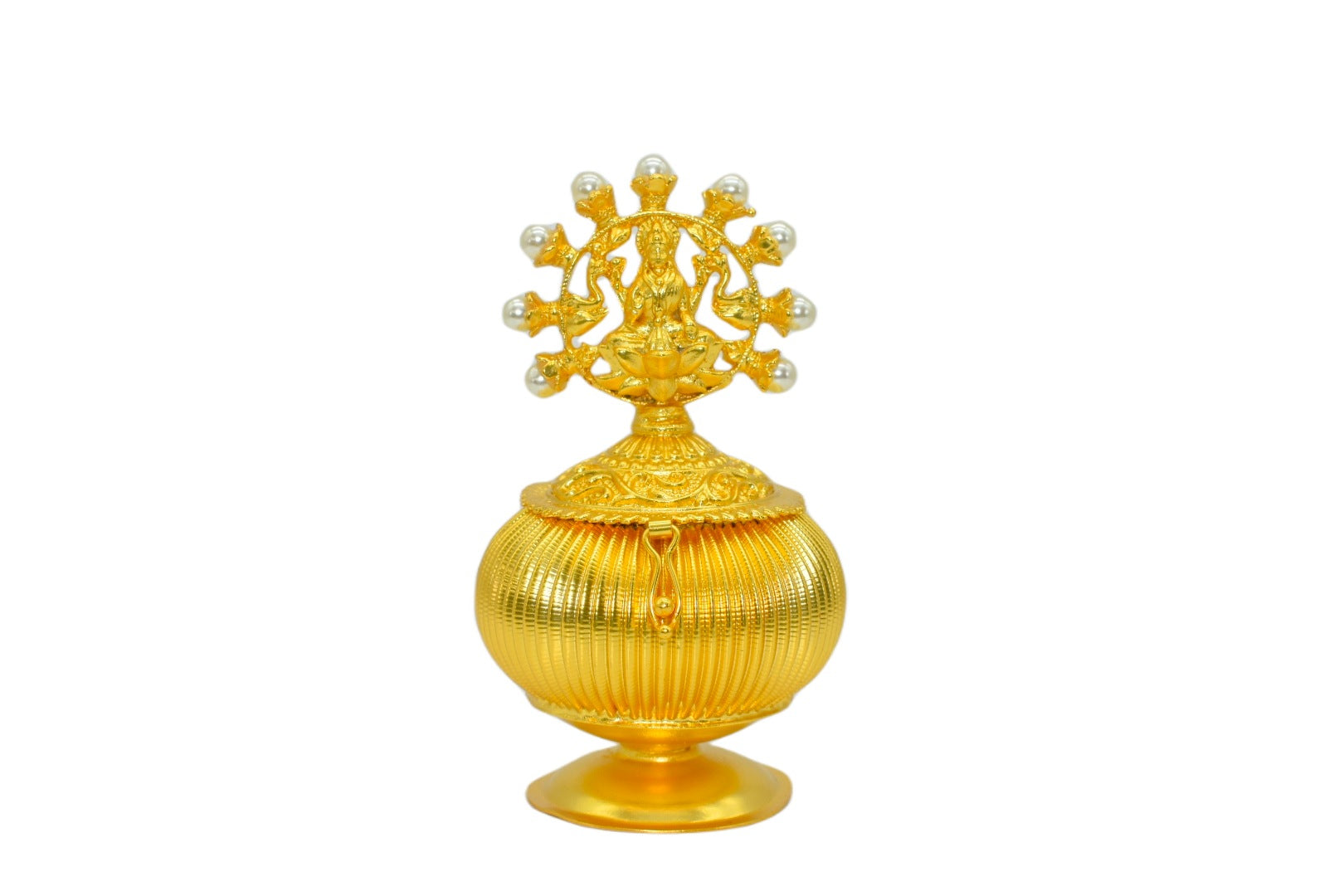 Gold Plated Kumkum Box