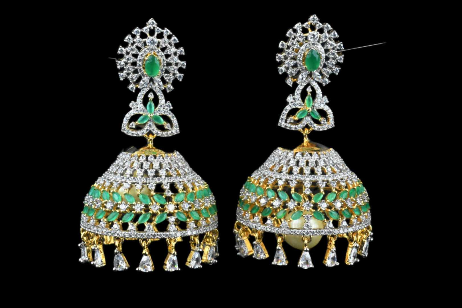American Diamonds Jhumka - Asp fashion jewellery