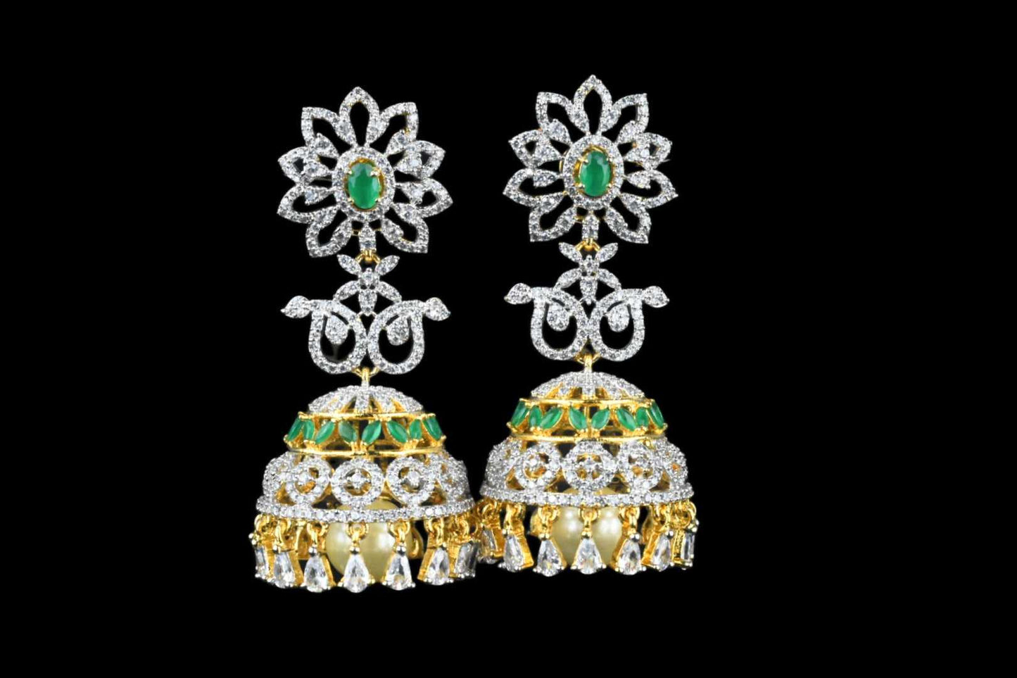 American Diamonds Jhumka - Asp fashion jewellery