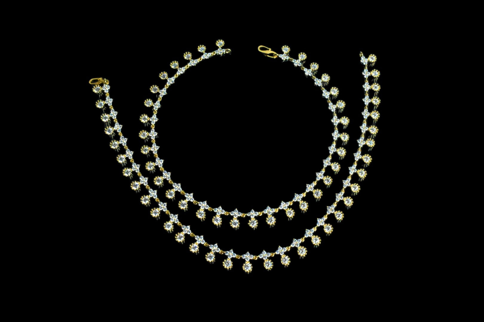 Cz Anklet By Asp Fashion Jewellery 