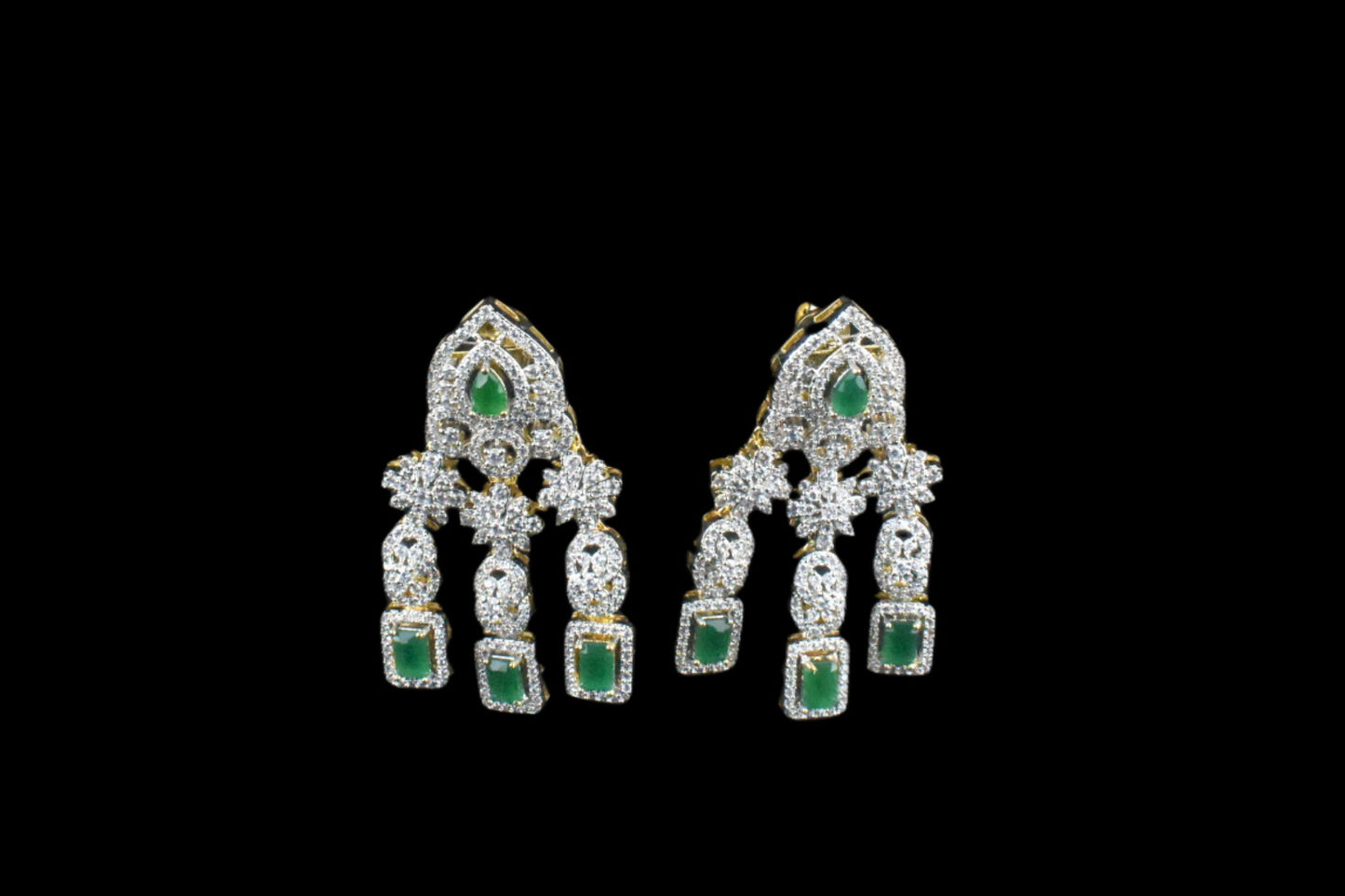 Three Layer American Diamond Haram By Asp Fashion Jewellery 