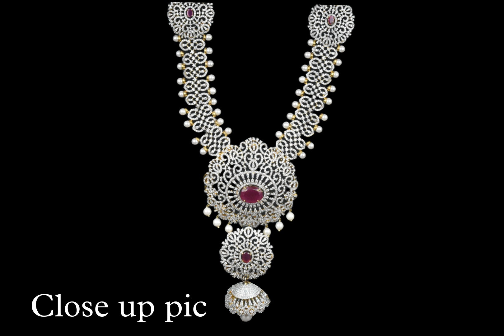 3 in 1 Detachable American Diamond Haram By Asp Fashion Jewellery 