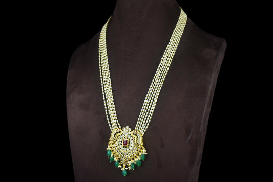 Cz Pendant Set With Rice Pearls Necklaces By Asp Fashion Jewellery 
