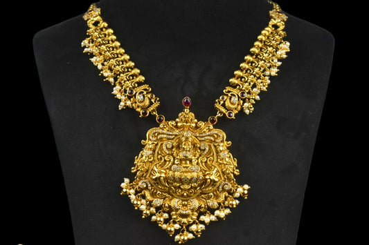 One Gram Gold Antique Laxmi Necklace By Asp Fashion Jewellery