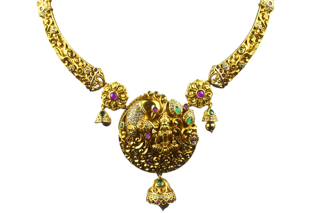 One Gram Gold Antique Lakshmi Kanti By Asp Fashion Jewellery  