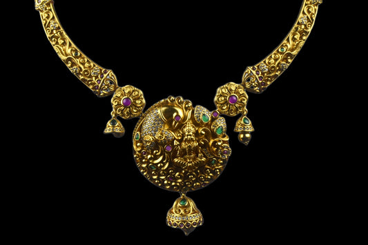 One Gram Gold Antique Lakshmi Kanti By Asp Fashion Jewellery  