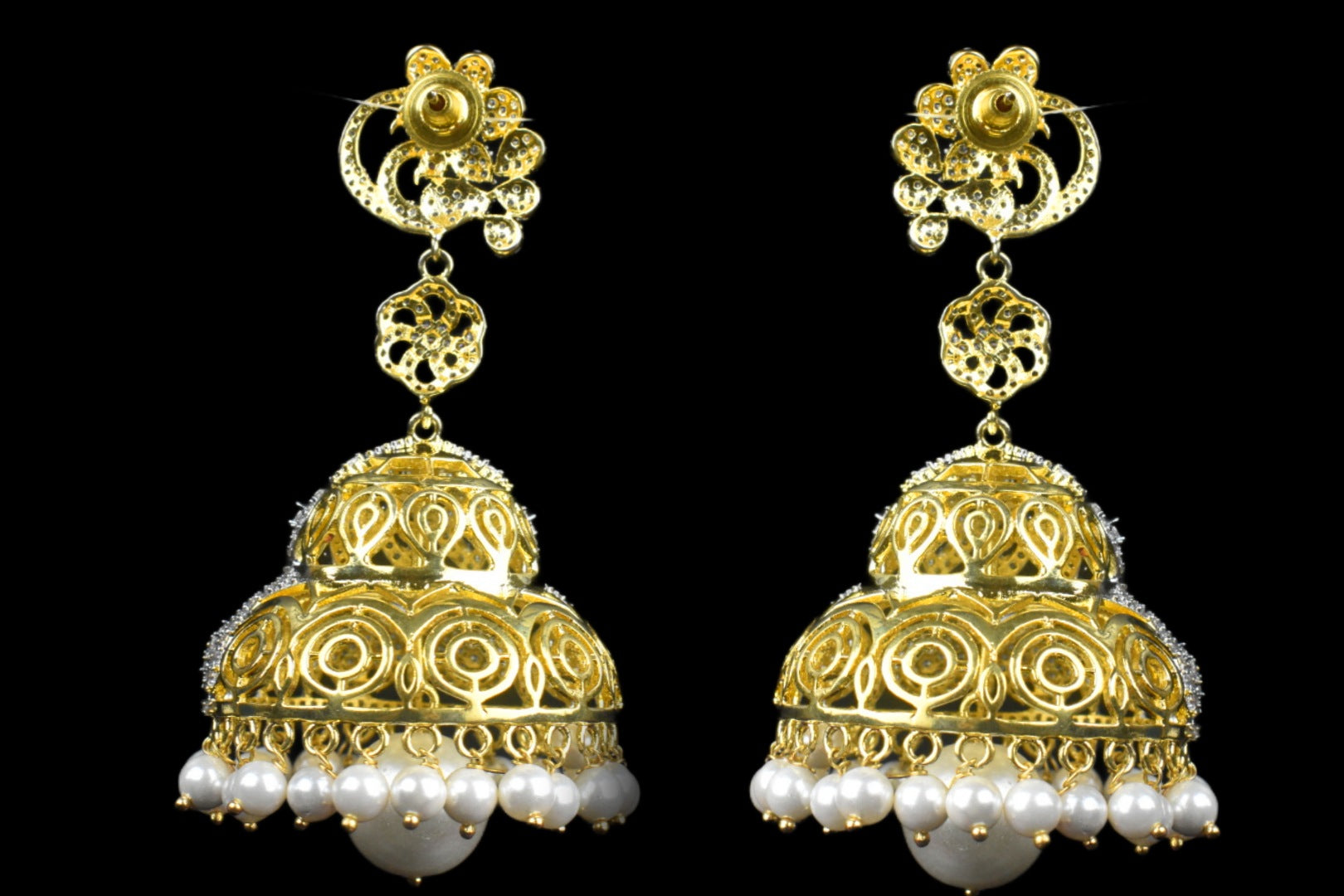 Buy Lakshmi Jhumka, Indian Earrings, Indian Jewelry, Gold Jhumka Earrings,  Temple Jewelry, Bridal Earrings, South Indian Earrings, One Gram Gold  Online in India - Etsy