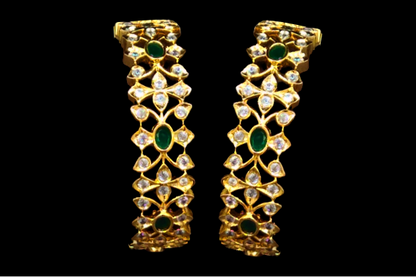 American Diamonds &  Ruby Emralds Bangles By Asp Fashion Jewellery