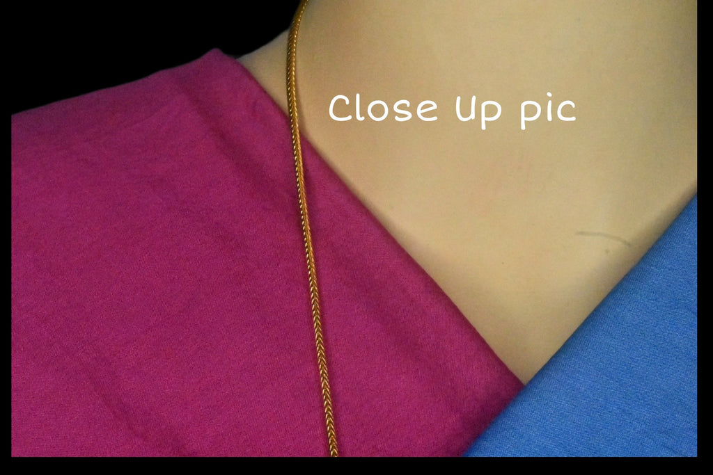 24 Inch Elegant Thali Chain - 24K Gold Plated Daily Wear Women's Necklace