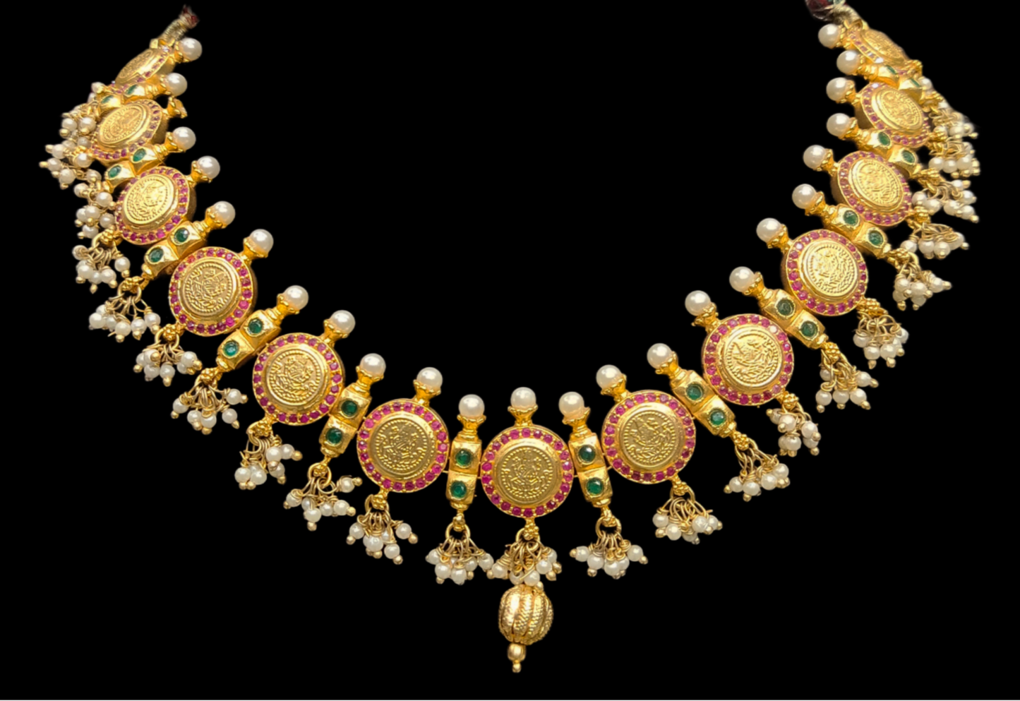 Antique Laxmi Bottu Necklace Set By Asp Fashion Jewellery