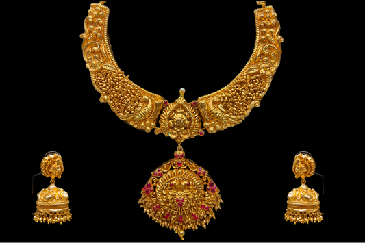 Nakshi Antique Necklace Set By Asp Fashion Jewellery 