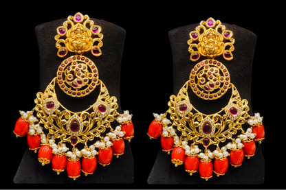 Mahalaxmi Pendant Set With Bottu Mala By Asp Fashion Jewellery