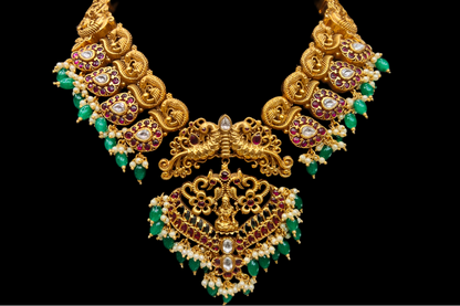 Antique Kempu Mango Haram By Asp Fashion Jewellery