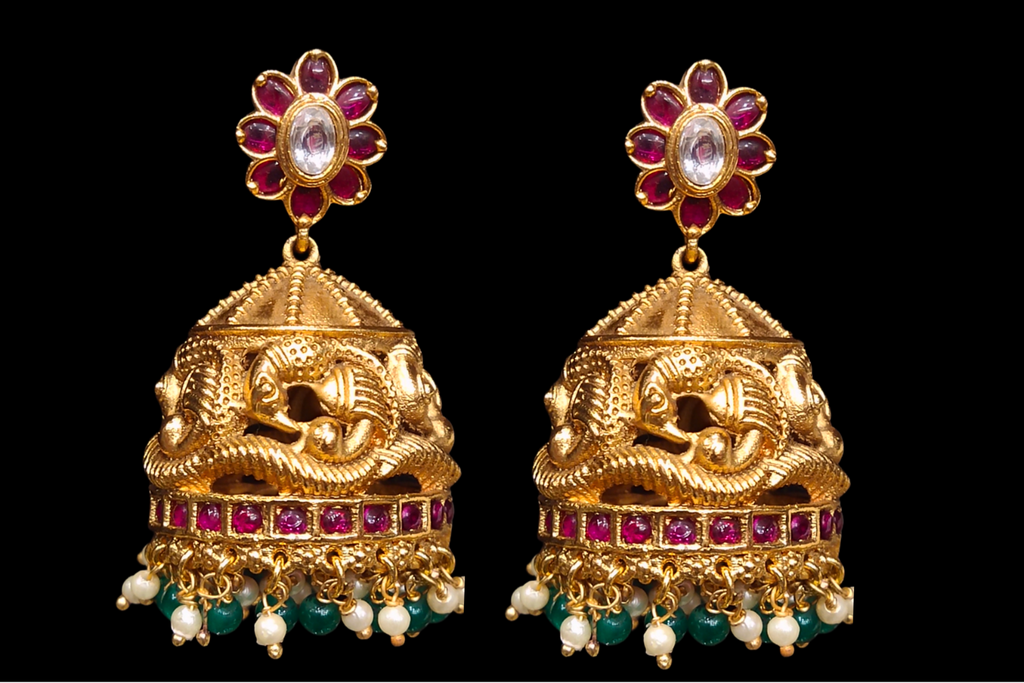 Antique Kempu Mango Haram By Asp Fashion Jewellery