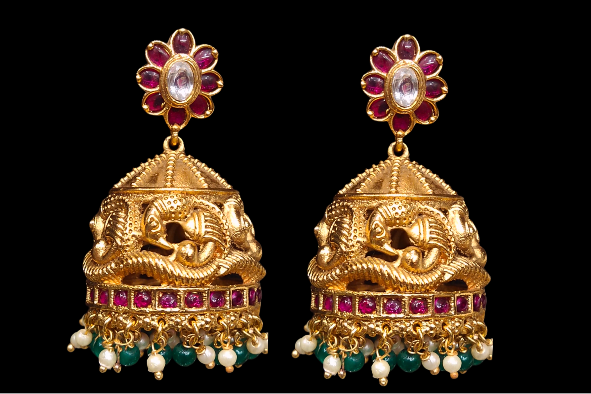 Antique Kempu Mango Haram By Asp Fashion Jewellery