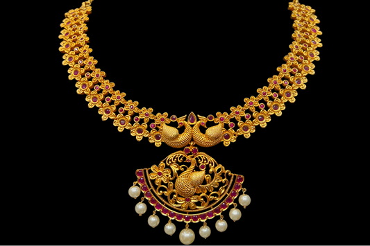 Antique Peacock Necklace By Asp Fashion Jewellery