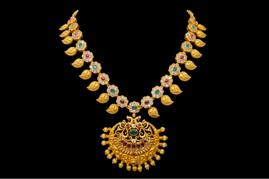 Antique Cz Pachi Mango Necklace set By Asp Fashion Jewellery