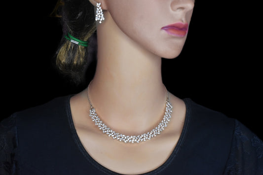 Floret American Diamonds Necklace set By Asp Fashion Jewellery