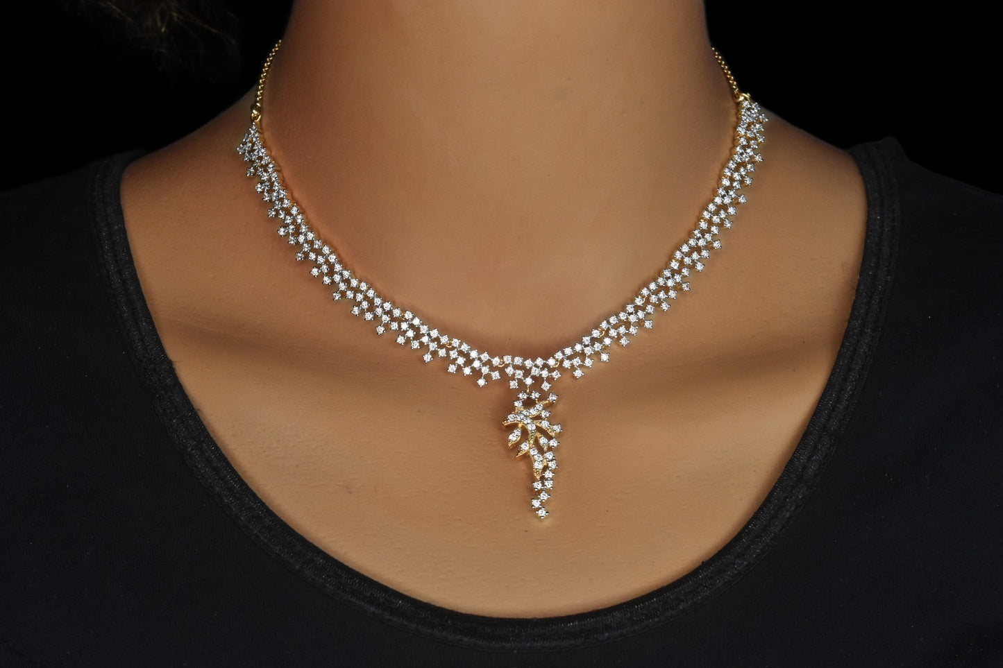 Stylish American Diamonds Necklace set By Asp Fashion Jewellery 