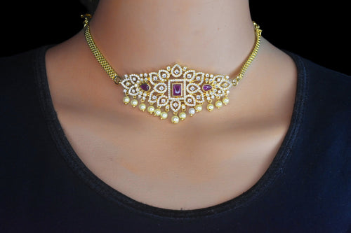 One Gram Gold Mini Choker Cum Armlet By Asp Fashion Jewellery